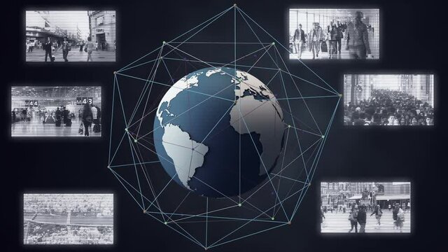 Surveillance Spying Satelite Security Camera System around The Globe