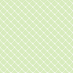 Seamless geometric pattern in green color made of thin flat trendy linear style lines. Inspired of banknote, money design, currency, note, check or cheque, ticket, reward. Watermark security. Vector.
