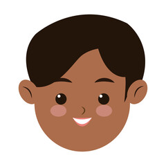 Obraz na płótnie Canvas head face boy son kid image vector illustration