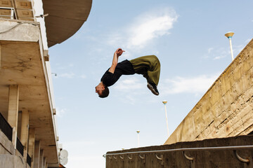 Plakat Parkour in the city