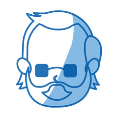 Fototapeta premium head face man father people image vector illustration