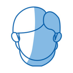 face head woman mom avatar image vector illustration