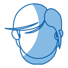 head face boy son kid image vector illustration