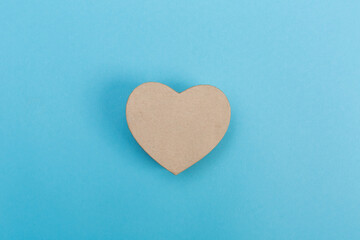 Valentine's Day heart shaped boxes on a blue background
