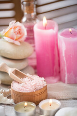 Beautiful composition of spa treatment