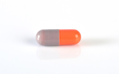 capsule pills isolated on white background