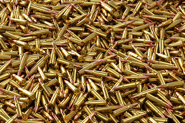  Rifle rounds 7.62x39mm - obrazy, fototapety, plakaty