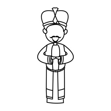 recommend clip art: manger cartoon wise king christmas celebration, outline image vector illustration