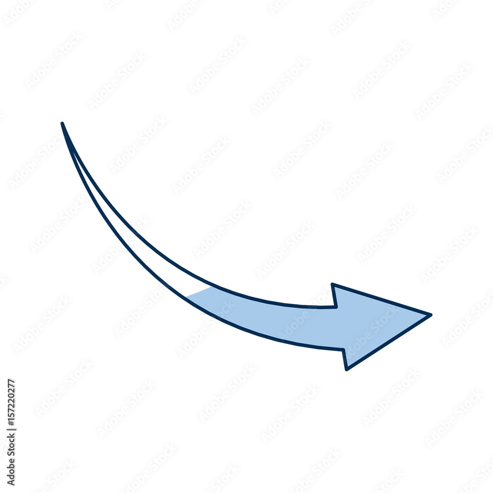 Poster outlined arrow direction web symbol reload icon vector illustartion