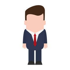 faceless businessman avatar icon image vector illustration design 