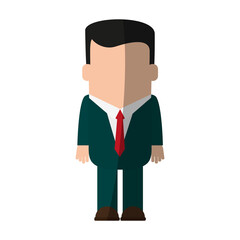 faceless businessman avatar icon image vector illustration design 