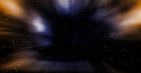 Space background with nebula and stars.