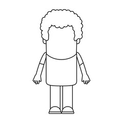 faceless man avatar icon image vector illustration design 