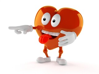 Heart character pointing finger © Talaj