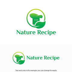 Nature Recipe Logo template, Nature Food Logo template