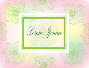 Background with floral elements. Can be used to design covers, books, articles.