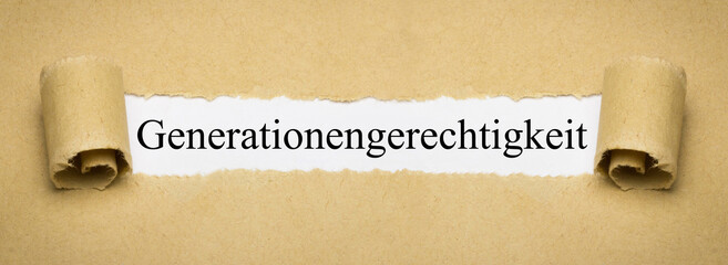 Generationengerechtigkeit