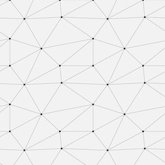 Geometric Abstract Background With Connected Line And Dots Patterns.