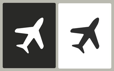 Fototapeta premium Airplane - vector icon.