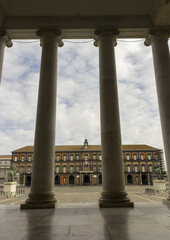 naples royal palace in plebiscito square