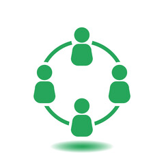 Communication concept. Social network single icon. Global technology. The network of social connections in the business.