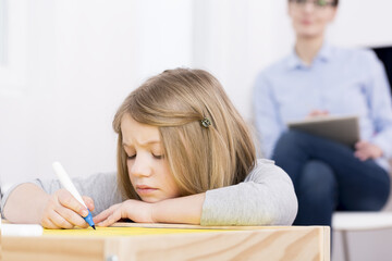 Child with anxiety and depression