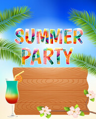 Summer party poster