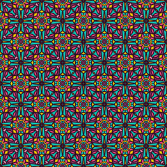 Ornamental seamless pattern. Repeating geometric background.