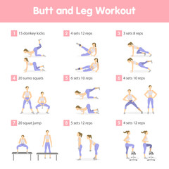 Butt and legs workout.