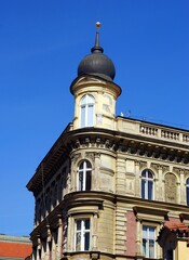 Fototapeta na wymiar cityscape of center OLD CITY in PRAGUE