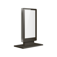 Empty retail stand. Illustration isolated on white background