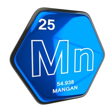 Mangan Element blau