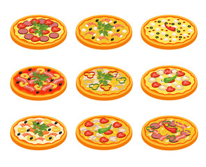 Pizza Icons Set