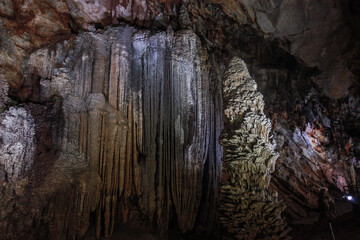 The stalactite at Heaven Cave in Quang Binh, Vietnam