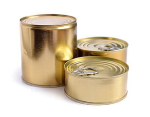 Aluminium cans. Isolate on white background