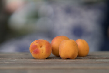 Apricots. Selective focus