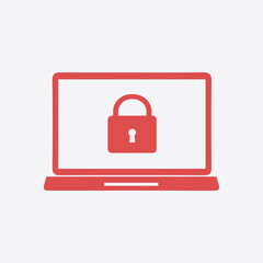 Internet security concept  icon. Identification and protection symbol.