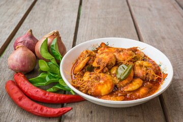Chili prawns or know as 