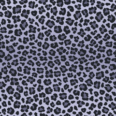 Dark gray leopard seamless pattern
