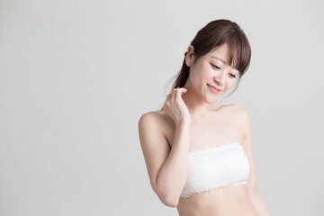 Obraz premium ビューティー・白バック