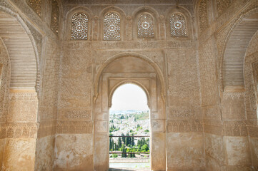 Fototapeta na wymiar Generalife Arabesque in the Alhambra - Granada - Spain