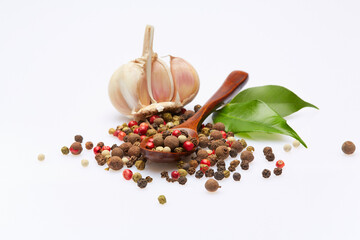 A food and healthy lifestyle concept: An aromatic colorful spicy world of Italian  tasty, delicious...