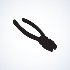 Pliers. Vector drawing