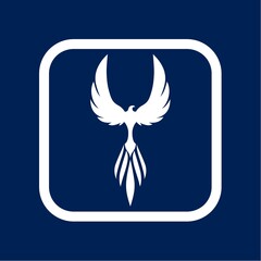 Obraz premium Bird logo, phoenix icon