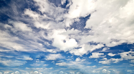 Background: Blue sky with clouds :)