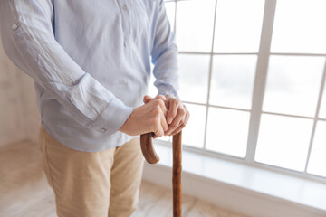 Photo of female standing in semi position