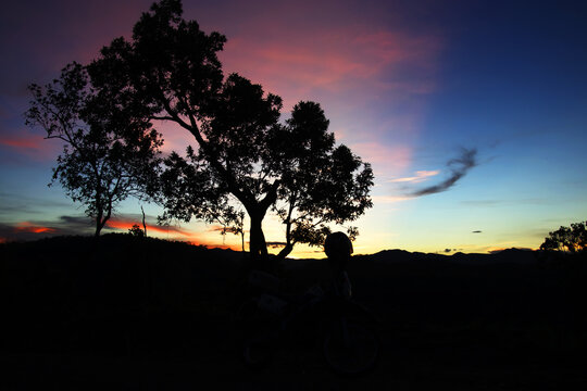 Beautiful sunrise landscape.