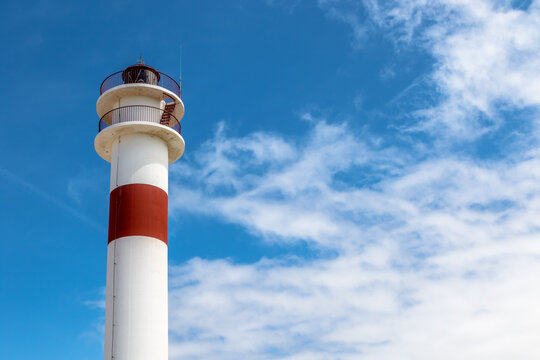 Lighthouse in  Rota, Cadiz, Spain