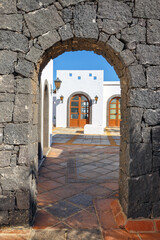 Naklejka premium Marina Rubicon w Playa Blanca, Lanzarote, Wyspy Kanaryjskie, Hiszpania