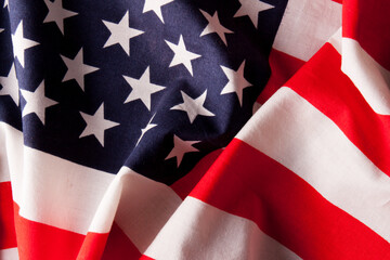 Fototapeta premium Grunge american flag background.